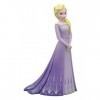 Bullyland 13510 - Set de Figurines de Jeu, Walt Disney, Frozen 2, Elsa avec Robe Violette, Environ 10 cm de Haut, Figurine Pe