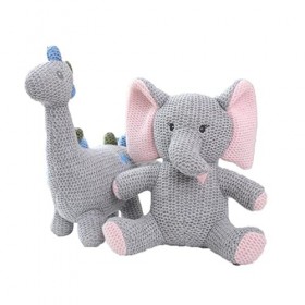 Ermano Peluche 2 Jouets en Peluche déléphant Doux remplis de Jouets Cadeaux danniversaire poupées déléphant Doux
