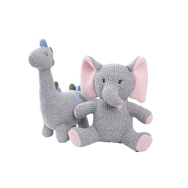 Ermano Peluche 2 Jouets en Peluche déléphant Doux remplis de Jouets Cadeaux danniversaire poupées déléphant Doux