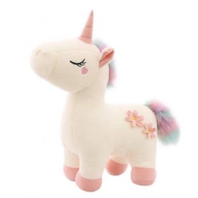 Mbdyvv Mignon et rêveur Net célébrité Licorne poupée en Peluche Jouet Dormir poupée lit Oreiller poupée Cadeau danniversaire