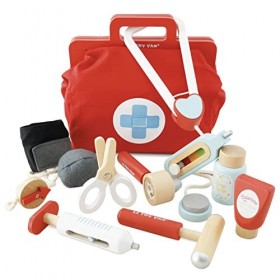 DAJASD Malette Docteur Enfant Jouet, Rôle Jouets du Docteur, Enfant Docteur  Médicale Jouet avec Stéthoscope, Thermomètre, Ser