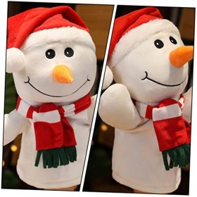 ibasenice 3 Pièces Marionnette du Père Noël Gant De Marionnette à Doigt Jouet Éducatif pour Enfants Marionnette Cerf Mini Pel