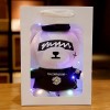 ZMSM Little Daisy Bear Poupée dours lumineux en peluche Cadeau pour garçons et filles œil électrique boîte cadeau + lampe 