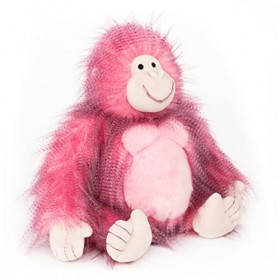 Gund Fab Pals Ramona Gorilla Plush Animal pour bébé garçon et fille Ages 1 & Up, rose, 11,5"