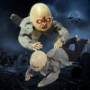 Bébé zombie rampant animé, fantôme effrayant, poupée hantée pour Halloween