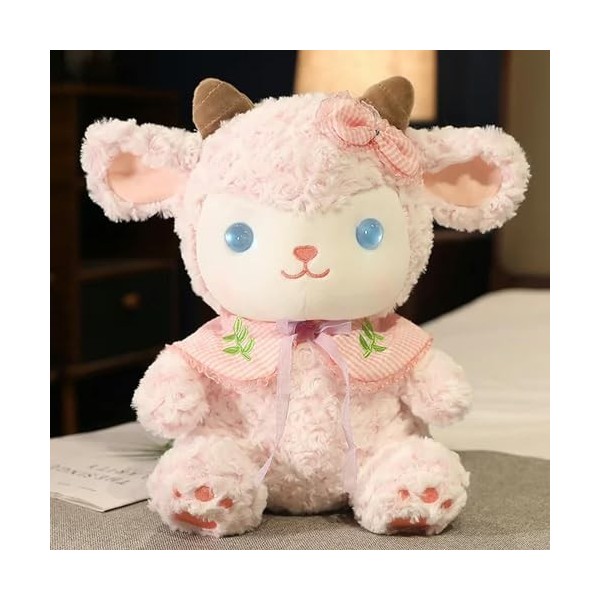 LfrAnk Kawaii Agneau Laine Velours poupée Mignon Dessin animé Laine Polaire Jouet Fille Chambre décoration Enfants Cadeau Ann