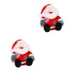 Toyvian 3 Pièces Poupée Père Noël Poupée De Noel en Peluche Jouets en Peluche De Vacances Décoration du Père Noël Peluche en 