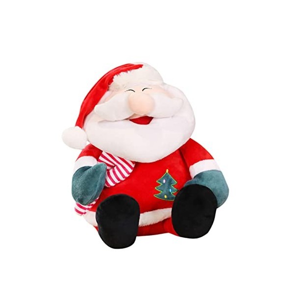 Toyvian 3 Pièces Poupée Père Noël Poupée De Noel en Peluche Jouets en Peluche De Vacances Décoration du Père Noël Peluche en 