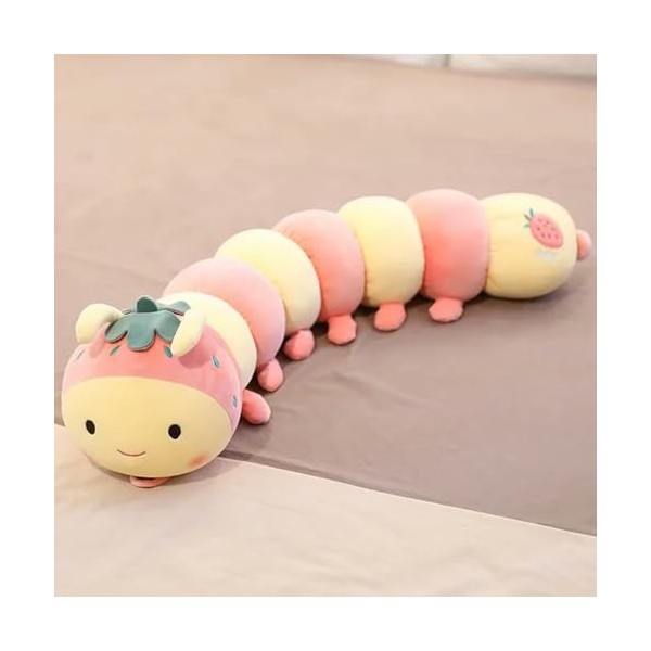 PaMut Mignon Fruit Chenille poupée Jouet en Peluche Confortable Enfant Oreiller de Couchage Long Oreiller Petite Fille poupée