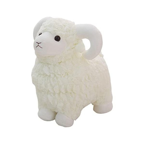 Oreiller de couchage pour animaux en peluche, 55cm Blanc