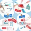 GAGAKU Jouets de dentiste en bois pour enfants 43 pièces pour enfants avec sac de rangement médical, stéthoscope véritable et