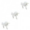 ifundom 3 Pièces Licorne De Simulation Peluche Blanche Jouets De Licorne Poupée en Peluche Animal en Peluche Cadeau De Noël S