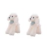 ibasenice 3 Pièces Jouets pour Animaux De Compagnie Peluche en Peluche Caniche Poupée De Chien Enfant Blanche