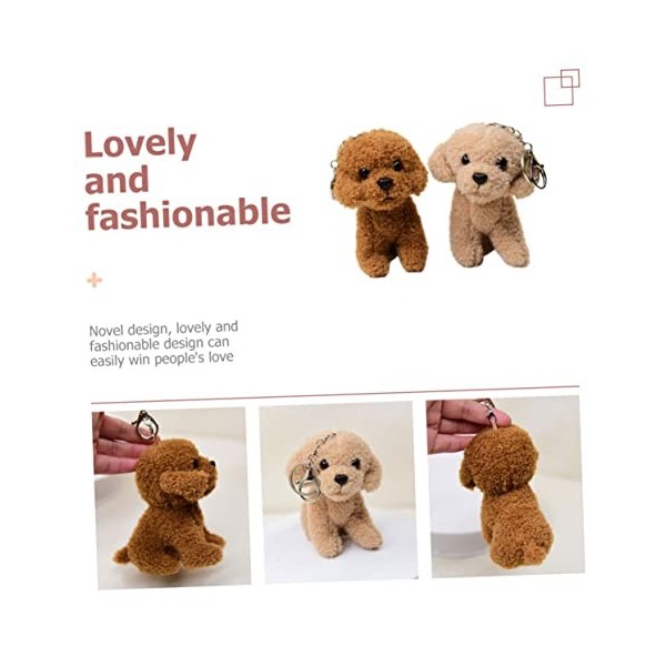 ibasenice 10 Pièces Porte-clés Jouets en Peluche Sac à en Peluche Animaux en Peluche pour Chien Jouets pour Chiots Décor De N