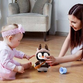 Peluche, peluche, pingouin en peluche étreignant oreiller - dessin animé pingouin en peluche jouet oreillers, 3D tendance ani