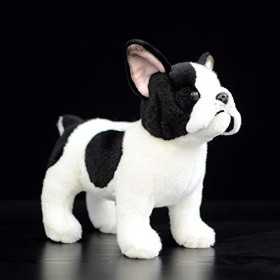 LEUYA Boucles doreilles 26cm Stand up Bouledogue Français Peluche Jouet Doux Chiot en Peluche Animal Jouet Jouet pour Enfant