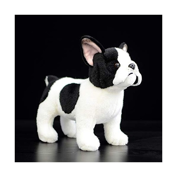 LEUYA Boucles doreilles 26cm Stand up Bouledogue Français Peluche Jouet Doux Chiot en Peluche Animal Jouet Jouet pour Enfant