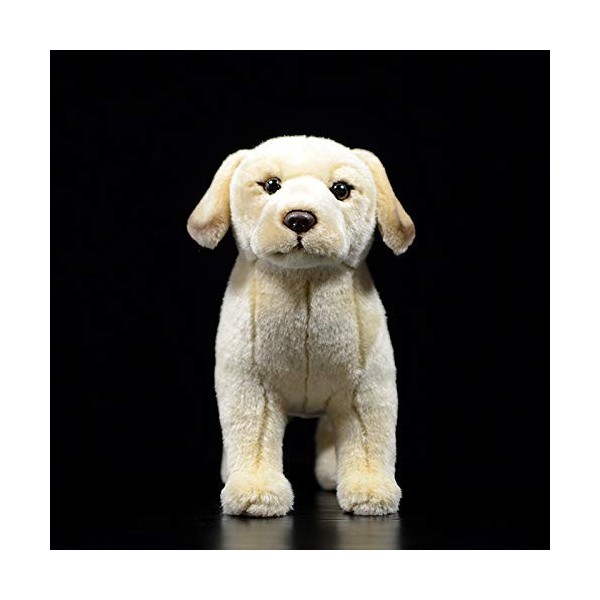 LEUYA Boucles doreilles Labrador Chien Guide Jaune Chien de Travail Chien en Peluche Peluche Jouet Mignon Cadeau pour Enfant