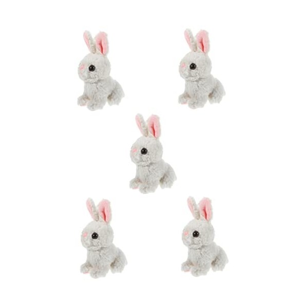 Alasum 5 Pièces Lapin en Peluche Jouet Enfant Jouets pour Bébés Jouets pour Enfants Jouets De Lapin pour Bébé Peluche Lapin J