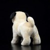 LEUYA Boucles doreilles Pug Dog Jaune Peluche Douce Jouet Mignon Cadeau pour Enfants réaliste réaliste Animaux poupée Chien 