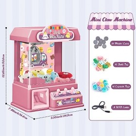Arkyomi Mini Griffe Machine Bonbons poupée Gachapon Pince pièce Poussoir Griffe Machine câlins électrique Griffe Machine avec