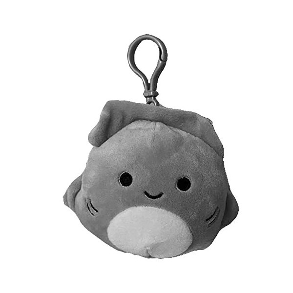 Squishmallow Peluche officielle Kellytoy Sea Life Squad - Jouet en peluche souple - Animaux Easton pêcheur poisson, 28 cm 