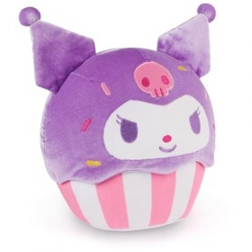 GUND Sanrio Hello Kitty and Friends Kuromi Cupcake en peluche, animal en peluche à partir de 1 an, violet/blanc, 20,3 cm