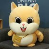 NOpinz Coussin en Peluche Doux Mignon Hamster en Peluche Enfants poupée Cadeau d’Anniversaire Peluche Hamster Peluche Jouet 5