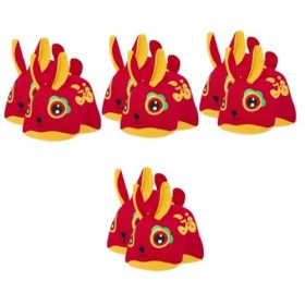 ibasenice 8 Pièces Année du Lapin Mascotte Jouets en Peluche pour Bébés Jouet pour Bébé Décor De Table Peluche Décor De Burea