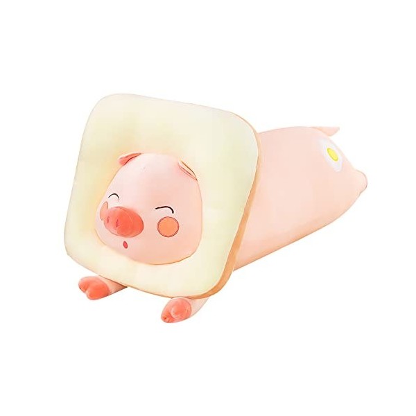 Cochon en Peluche Oreiller en Peluche - Poupée doreiller en Peluche, Mignon Chubby Cochon en Peluche Super Doux Oreiller de 