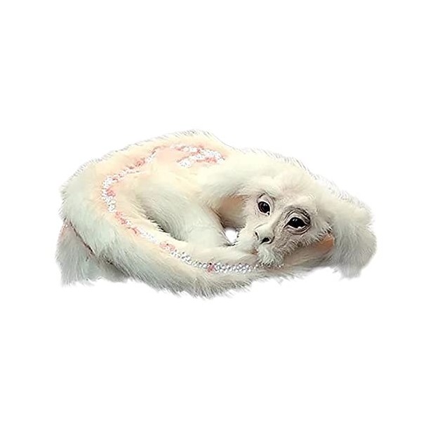 ACWERT Poupée Mignonne de Chance de Dragon de Dragon de Falkor de Dragon sans Poupée dhistoire. Peluche Blanche White, One 