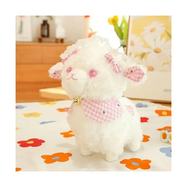GagaLu Mignon Agneau Peluche Jouet Dentelle Noeud Princesse Mouton poupée Adolescent Doux Cadeau d’Anniversaire Enfants décor