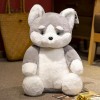 KiLoom Nouveau Husky Inu Peluche Jouet Dessin Animé Doux en Peluche Animal Chat Adorable Peluche Poupée Accompagner Oreiller 