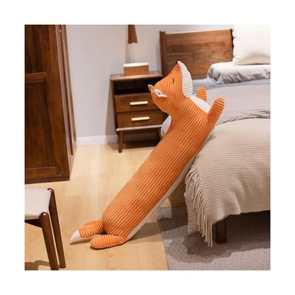 EacTEL Dessin Animé Teckel Chien en Peluche Jouets Mignon Réaliste Huskies Peluche Renard en Peluche Animaux Oreiller De Couc