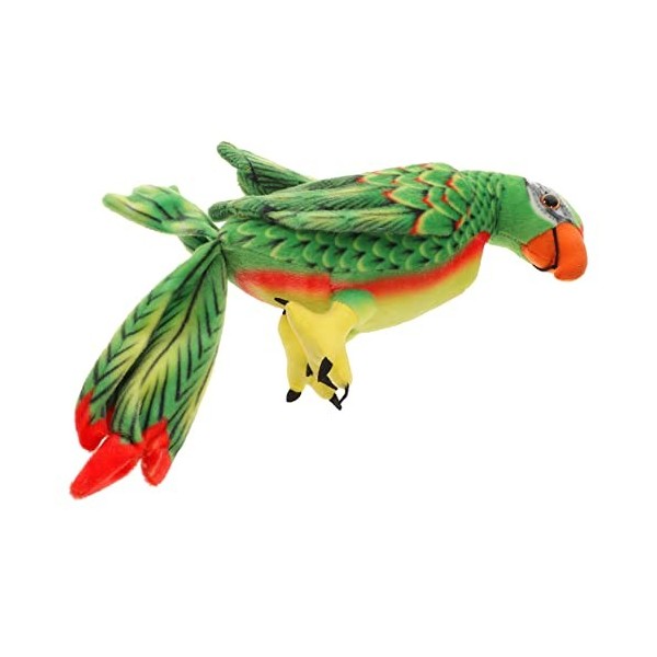 Toyvian 3 Pièces Peluche Perroquet Jouet Perroquet Réaliste Oiseau en Peluche Modèle De Perroquet Simulé Peluche Ragdolls pou