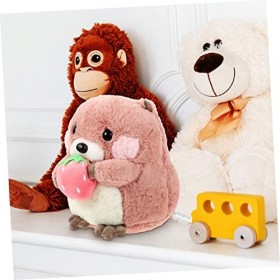 ABOOFAN 3 Pièces Poupée Marmotte Peluche Marmotte Chapeau De Marmotte Peluche Hamster Marmotte Animal en Peluche Mignon Peluc