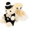 ibasenice 8 Pièces Poupée Ours De Mariage Animaux en Peluche pour Les Enfants Figure De Poupée Jouets De Voiture pour Enfants