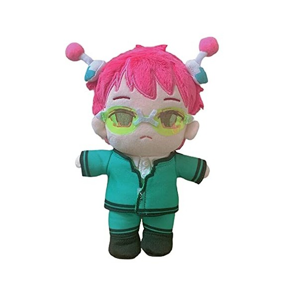 The Disastrous Life of Saiki K Peluche, Saiki Kusuo Peluches Vêtements Amovible Cosplay Mignon Kawaii Cartoon Poupée Peluche 