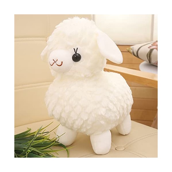 TONATO 22-45 cm Simulation Mignonne Petite Laine en Peluche Jouet Alpaca poupée rag de poupé,45cm