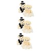 Gadpiparty 10 Pièces Poupée Ours De Mariage Mini Oursons en Peluche Dessin Animé Ours Jouets Faveur De Fête en Peluche Jouets