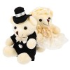 Gadpiparty 10 Pièces Poupée Ours De Mariage Mini Oursons en Peluche Dessin Animé Ours Jouets Faveur De Fête en Peluche Jouets