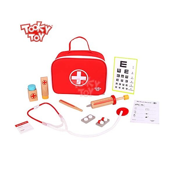 Other 921 TKC567 EA Wooden Medical Set EXP , Various, Little doctors bag