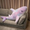 Géant coloré en Peluche Requin Jouet Doux Grande Taille Marine Animal canapé Chambre Coussin Oreiller Enfants Cadeaux 120cm 1