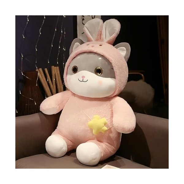 SaruEL Chat Lapin Kawaii Peluche Jouet Dessin Animé Chat Poupée Jouet Chaton Jouet avec Étoile Enfants Jouet Fille Cadeaux 70
