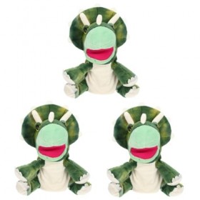 Toyvian 3 Pièces Marionnette à Main en Peluche Jouets Jouet De Marionnette Interactif Adorables Animaux en Peluche Marionnett