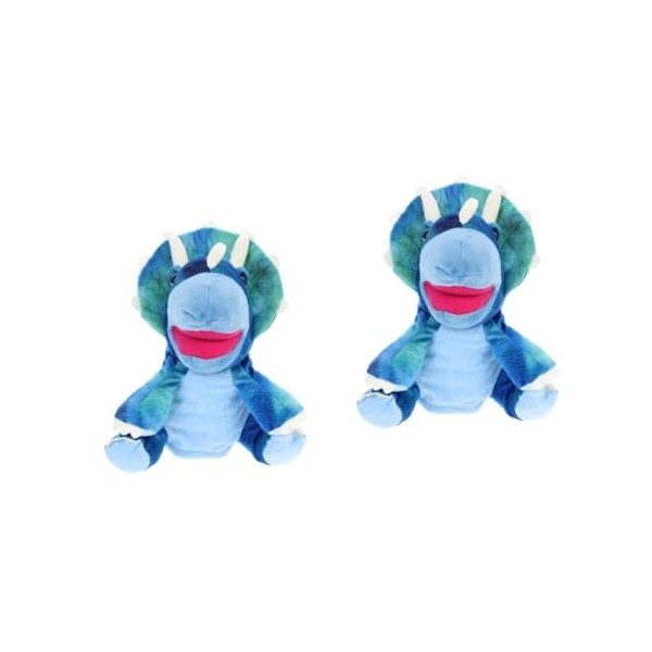 Toyvian 3 Pièces Marionnette à Main en Peluche Jouets Jouet De Marionnette Interactif Adorables Animaux en Peluche Marionnett