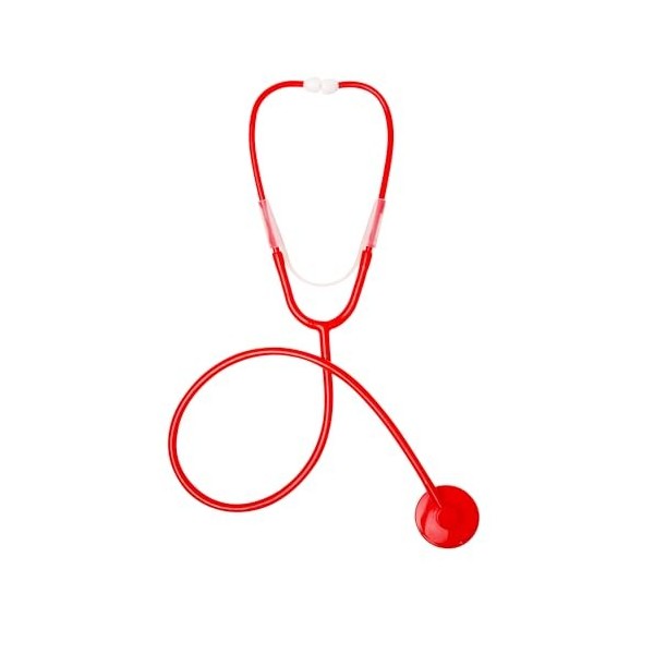 NAUZE Stéthoscope rouge pour femme - Accessoire de déguisement pour fête dHalloween