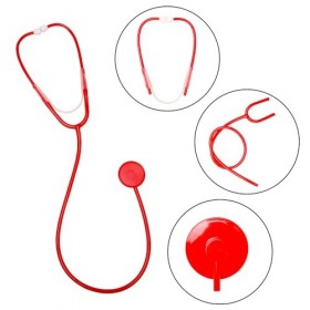 NAUZE Stéthoscope rouge pour femme - Accessoire de déguisement pour fête dHalloween