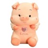 EacTEL Kawaii Cochon Peluche Jouet Mignon Cochon Oreiller Mignon Cadeau de la Saint-Valentin pour Les Filles Enfants Cadeaux 