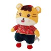 Toyvian 4 Pièces Peluche Cadeau du Festival du Printemps 2022 Poupée De Lannée Oreillers Animaux pour Dormir Décor Chanceux 